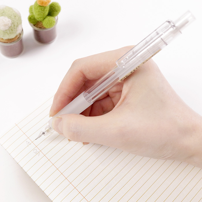云木雜貨 日本透明樹脂自動鉛筆 簡約自動鉛筆文具0.5mm