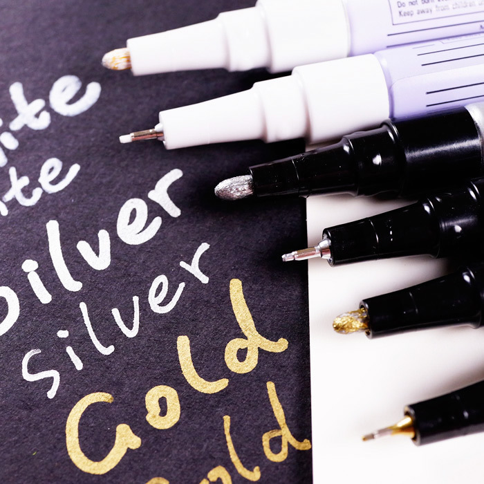 云木雜貨 日本油漆筆記號筆金屬筆金色白色銀色簽字筆1.0mm百樂
