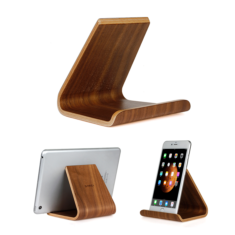 平板電腦支架手機懶人夾子木桌面通用簡易直播看電視蘋果ipad創意