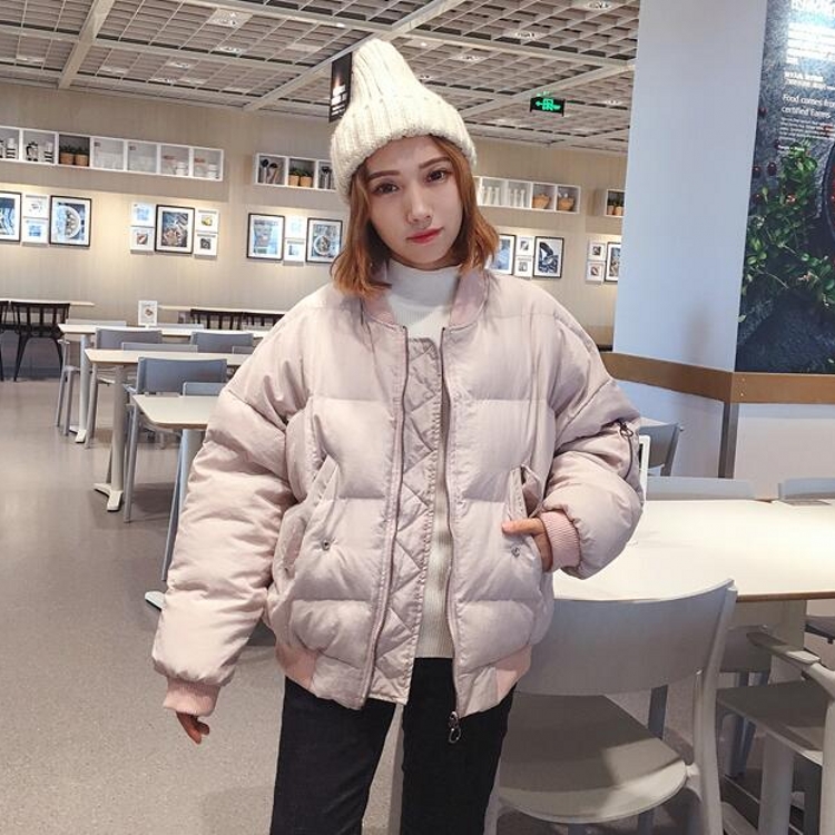 冬款韓國學院風保暖面包服棉襖寬松棉衣學生加厚棉服外套女
