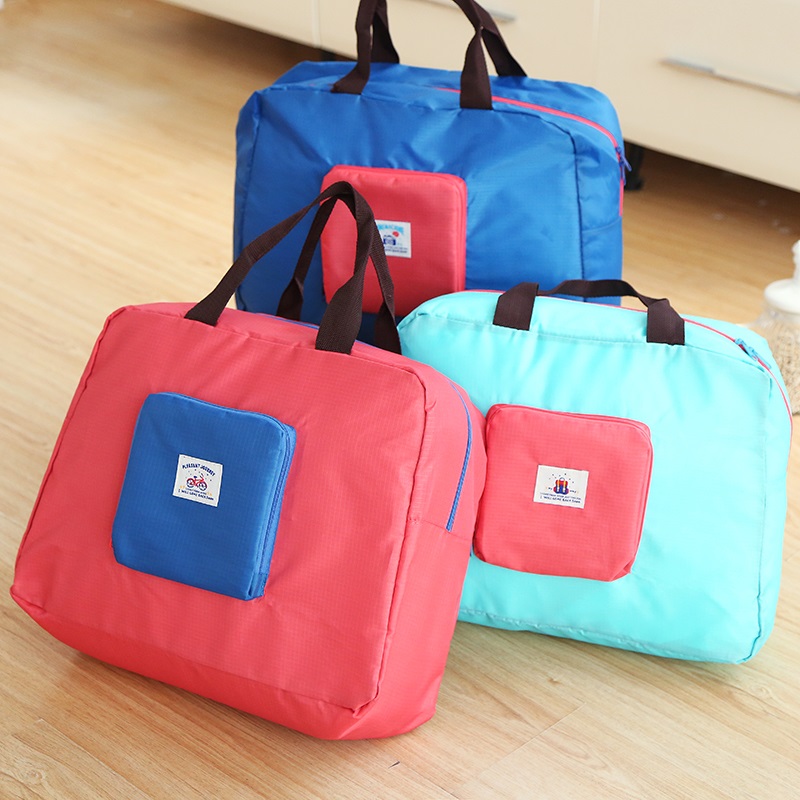 旅行多功能折疊式手提單肩包收納包便攜環保衣物收納袋整理袋