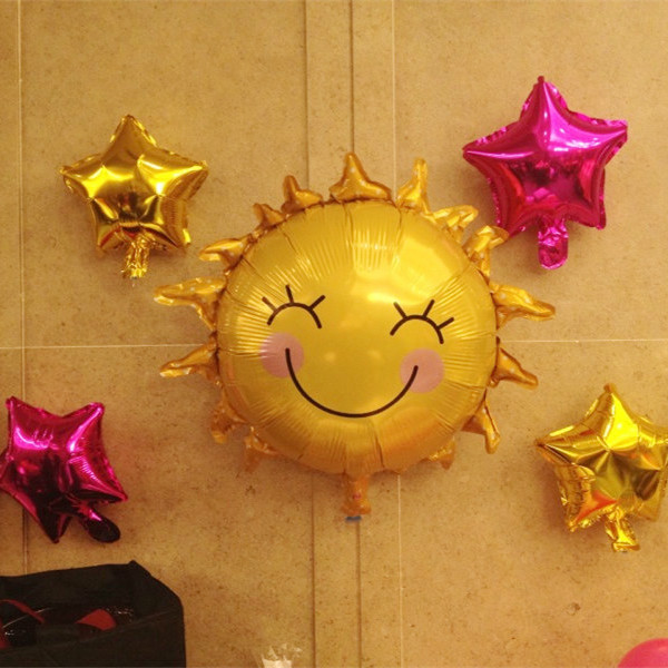 太陽公公鋁膜氣球 笑臉氣球 派對場地布置 PARTY  商場年會布置